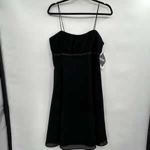 VTG K & Company  2 Piece Y2K Dress & Sweater Size 10 Black Empire Waist Coquette